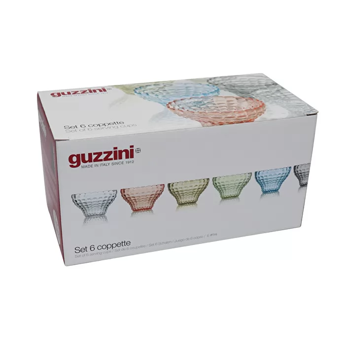 Guzzini Tiffany set of 6 serving cups Ø12x7