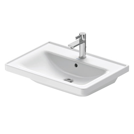 Duravit D-Neo furniture washbasin with overflow & 1 tap hole 650mm 236765.0000