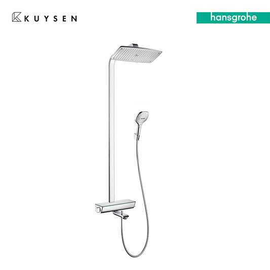 Hansgrohe Raindance Select E360 1jet with bath thermostat shower pipe 27113.000