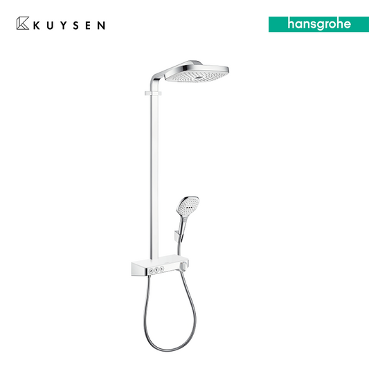 Hansgrohe Raindance Select E300 3jet with ShowerTablet Select 300 shower pipe 27127.400