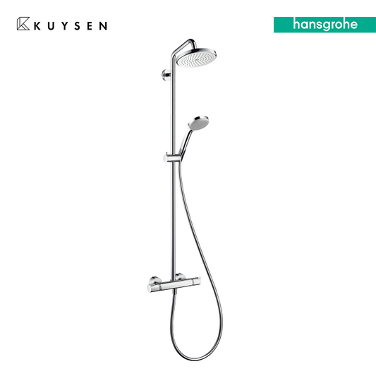 Hansgrohe Croma 220 1jet with thermostat shower pipe 27185.000