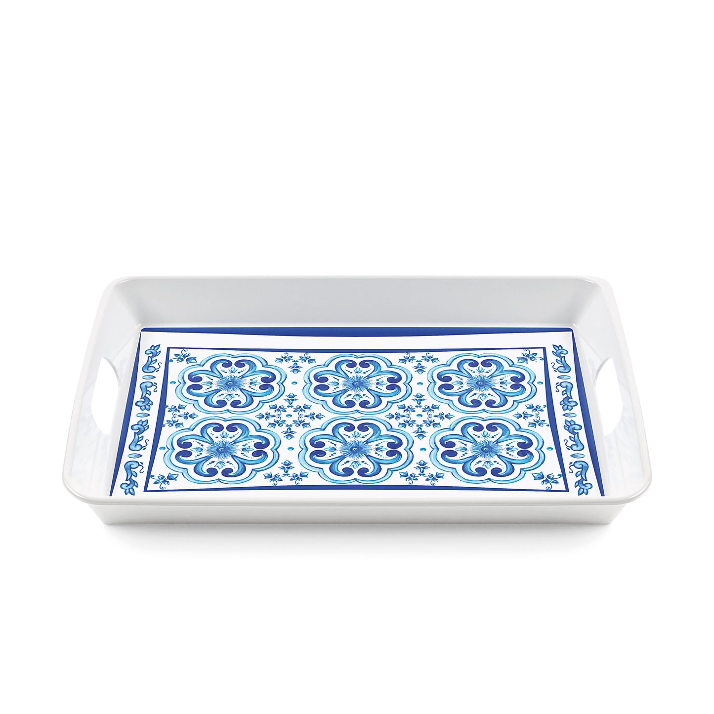 Guzzini Blues tray w/handles rectangle 47.7x34xh5.3 cm