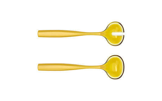 Guzzini Dolcevita salad servers amber