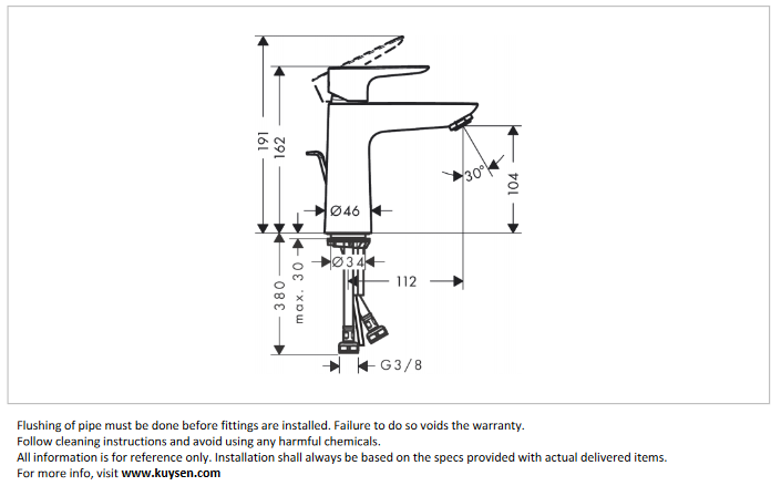 Hansgrohe Talis E basin mixer 110 matt br. bronze 71710.140