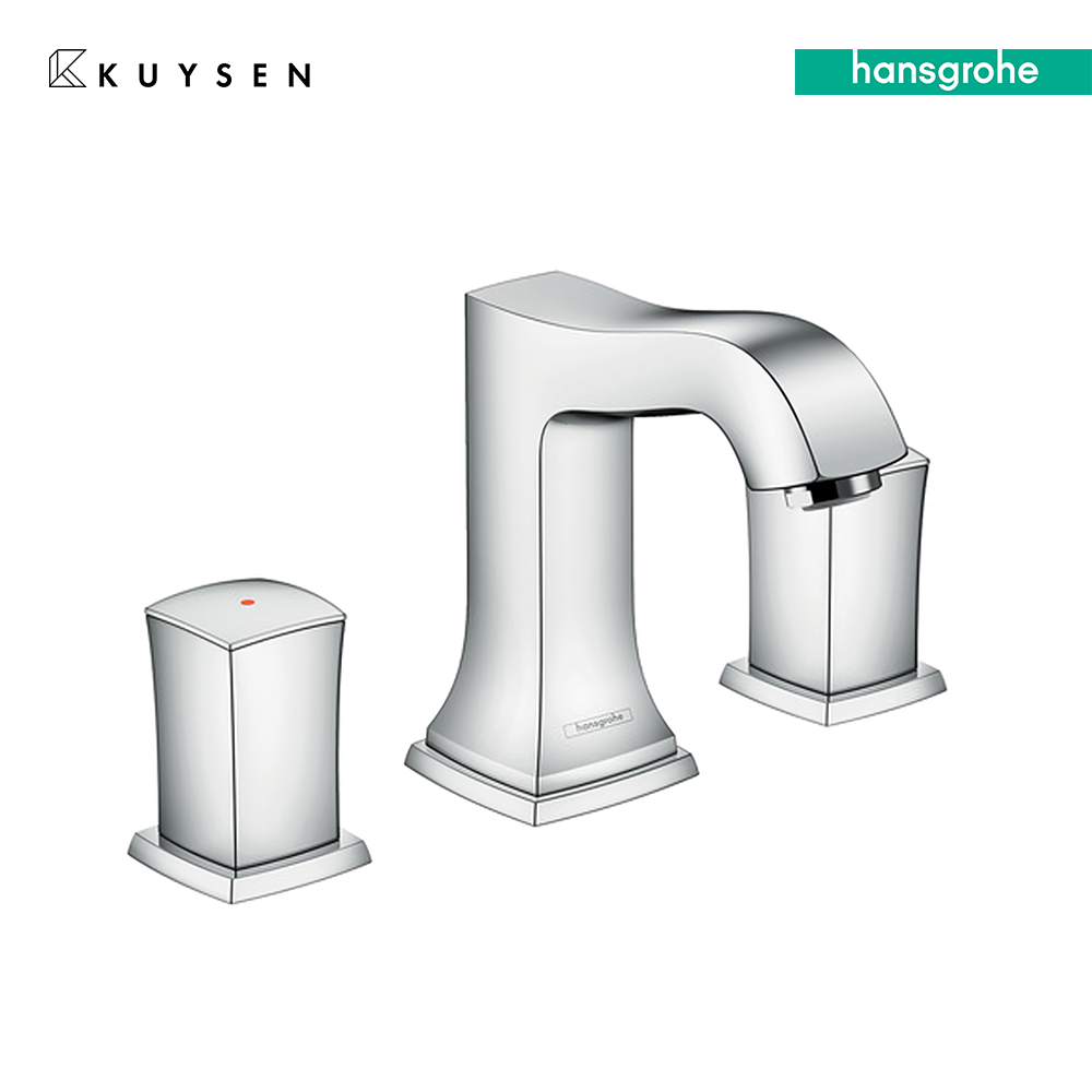Hansgrohe Metropol Classic 3Hole Basin mixer 110 zero handle with pull rod waste set 31304.000