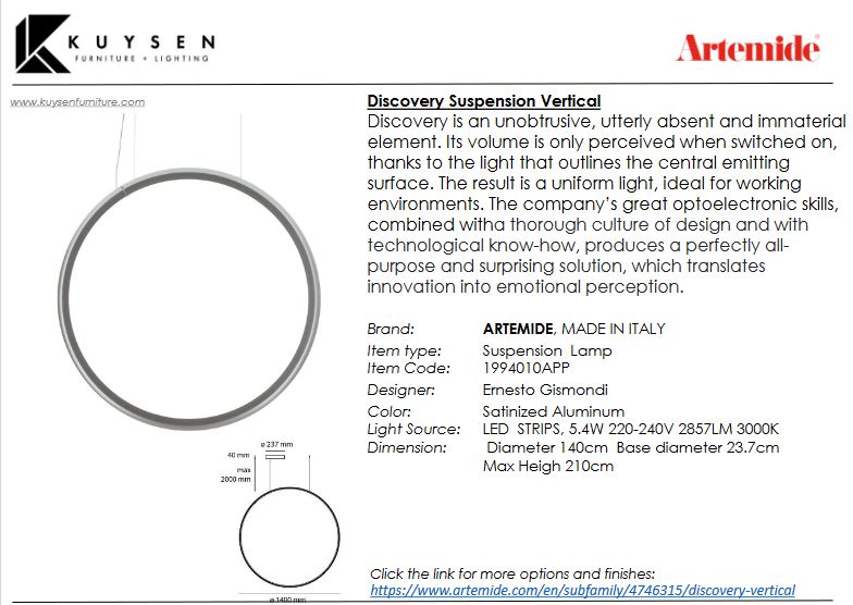 Artemide Discovery Vertical