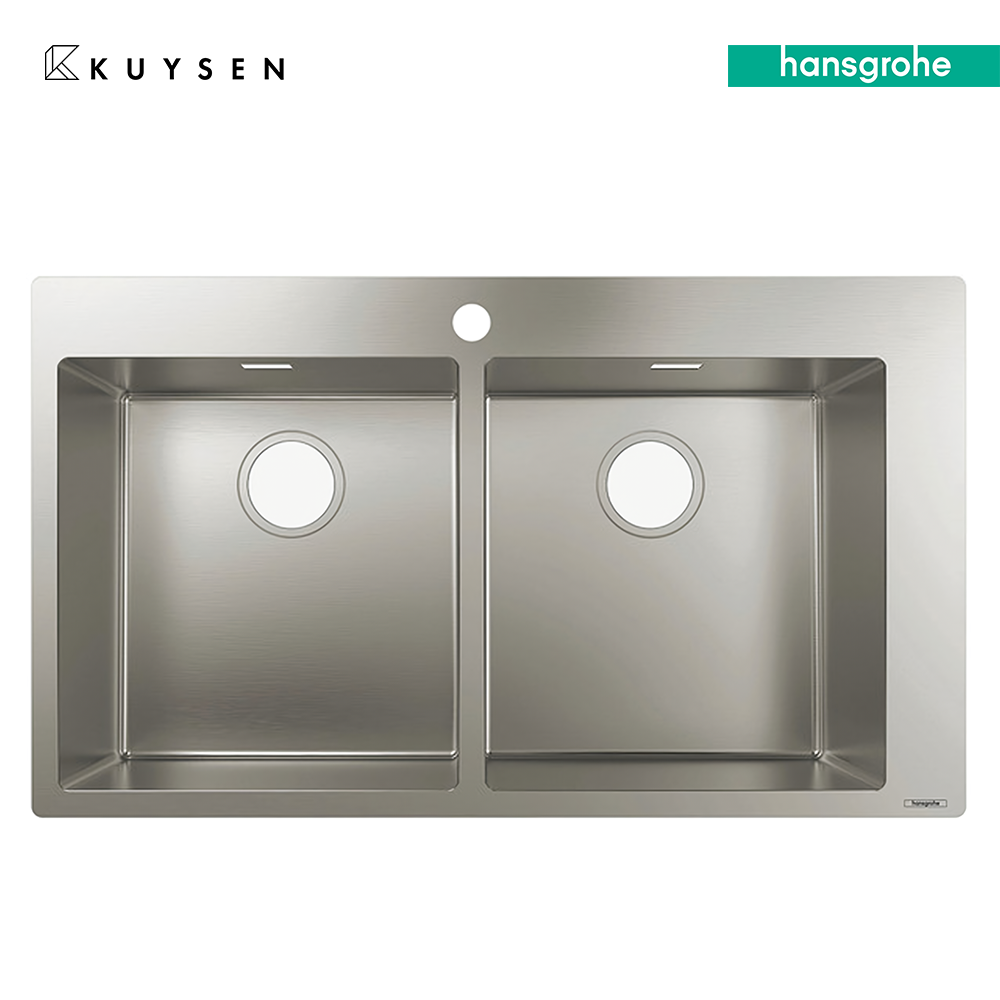Hansgrohe 2 Blows built-in sink 370/370 43303.809