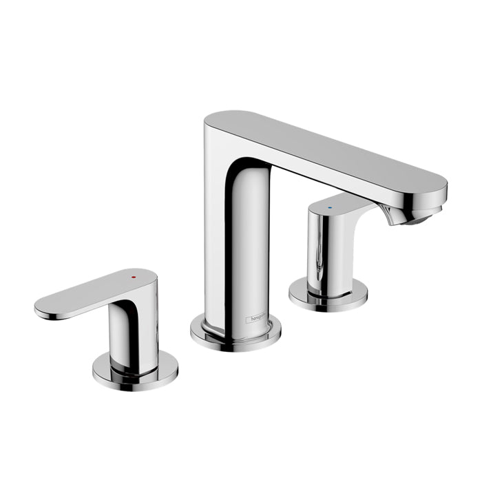 Hansgrohe Rebris S 3hole basin mixer 110 cross handle with pop up waste Chrome 72530.000
