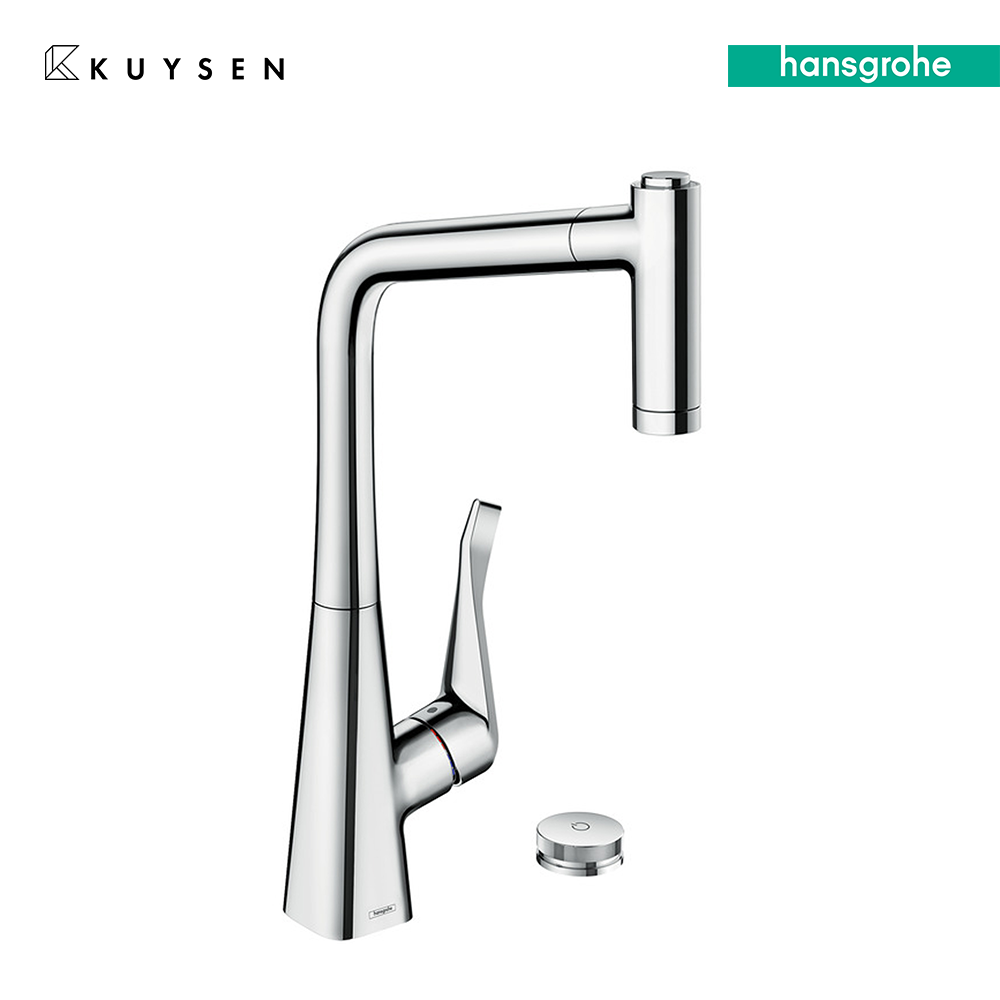 Hansgrohe Metris Select 320 2-hole single lever with pull-out spray 73806.000