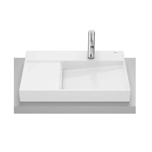 Roca HORIZON countertop basin without overflow, with 1 tap hole A32727400B