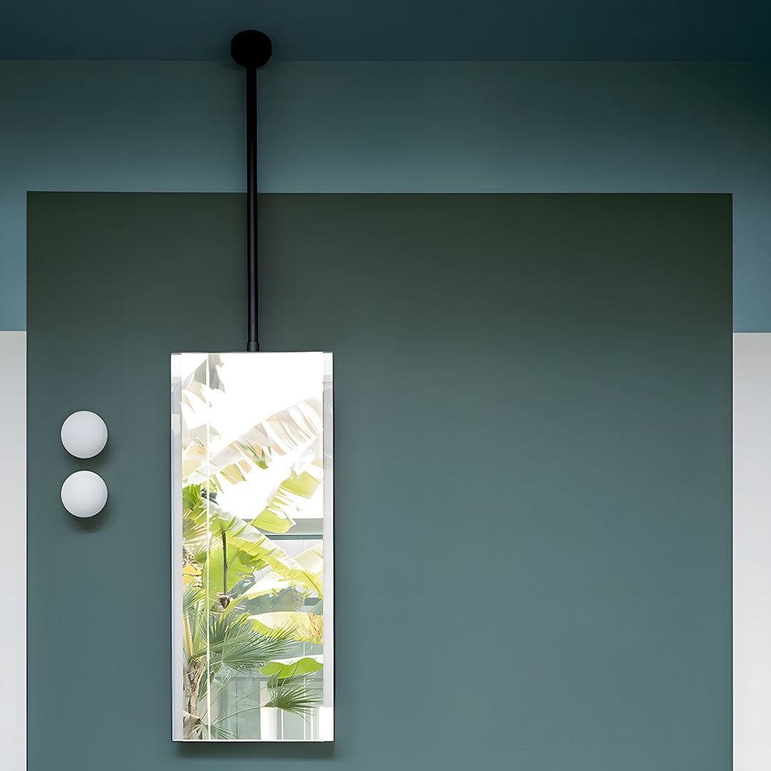 Cielo Argo mirror with LED ferro