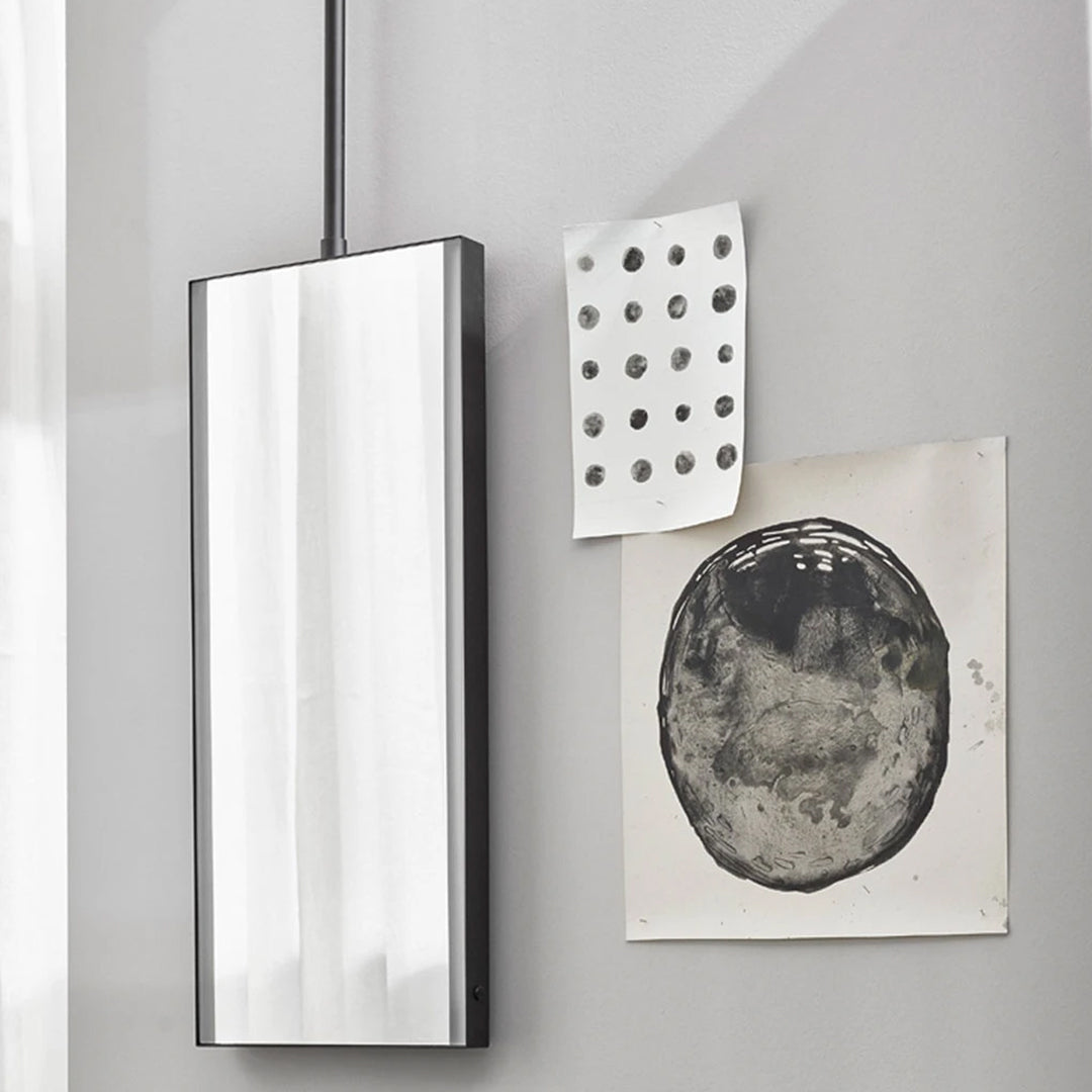 Cielo Argo mirror with LED ferro