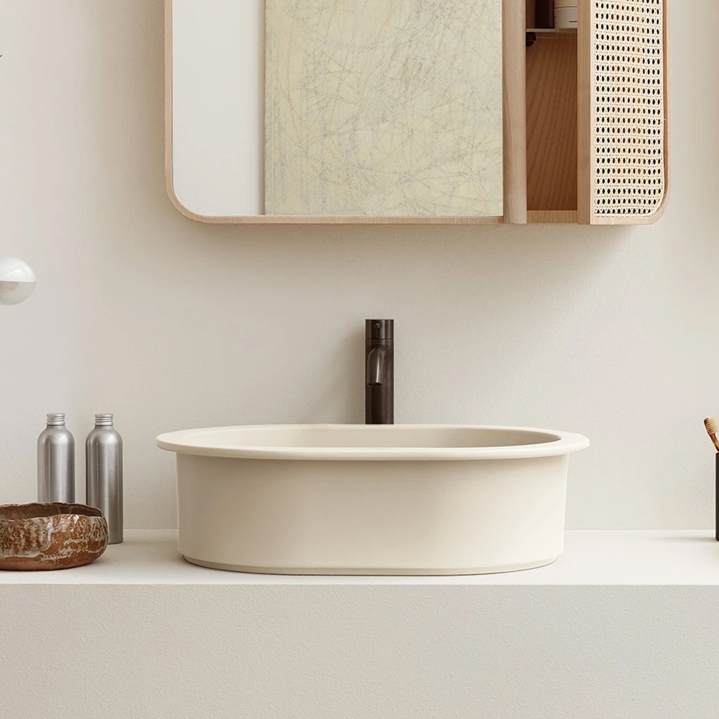 Cielo Catino oval on top bowl canapa