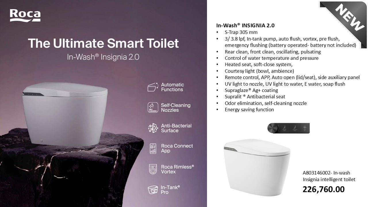Roca In-wash Insignia 2.0 intelligent toilet A803146002
