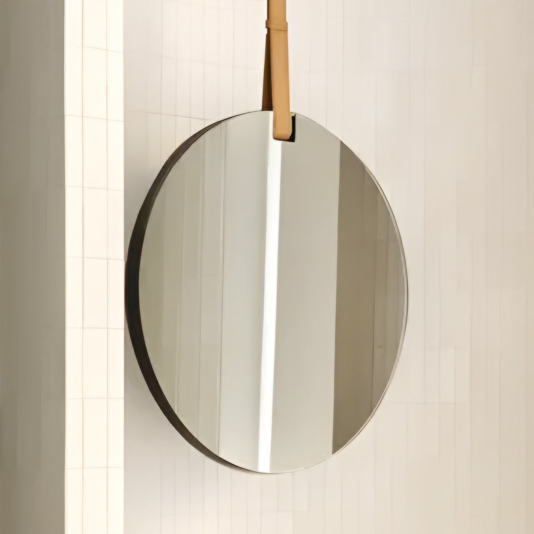 Cielo One-Sided Mirror with Leather Belt