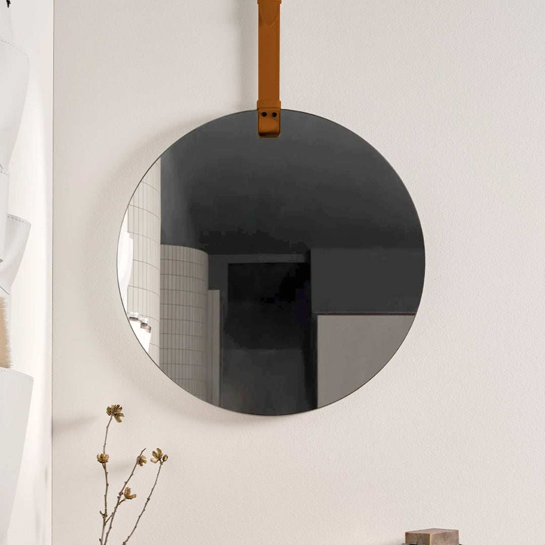 Cielo One-Sided Mirror with Leather Belt