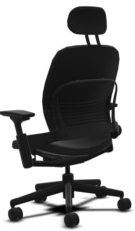 Steelcase LEAP with headrest  ebony/black SCLPHR-J501/BLK