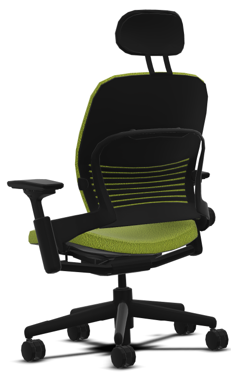Steelcase LEAP with headrest wasabi/black SCLPHR-J543/BLK