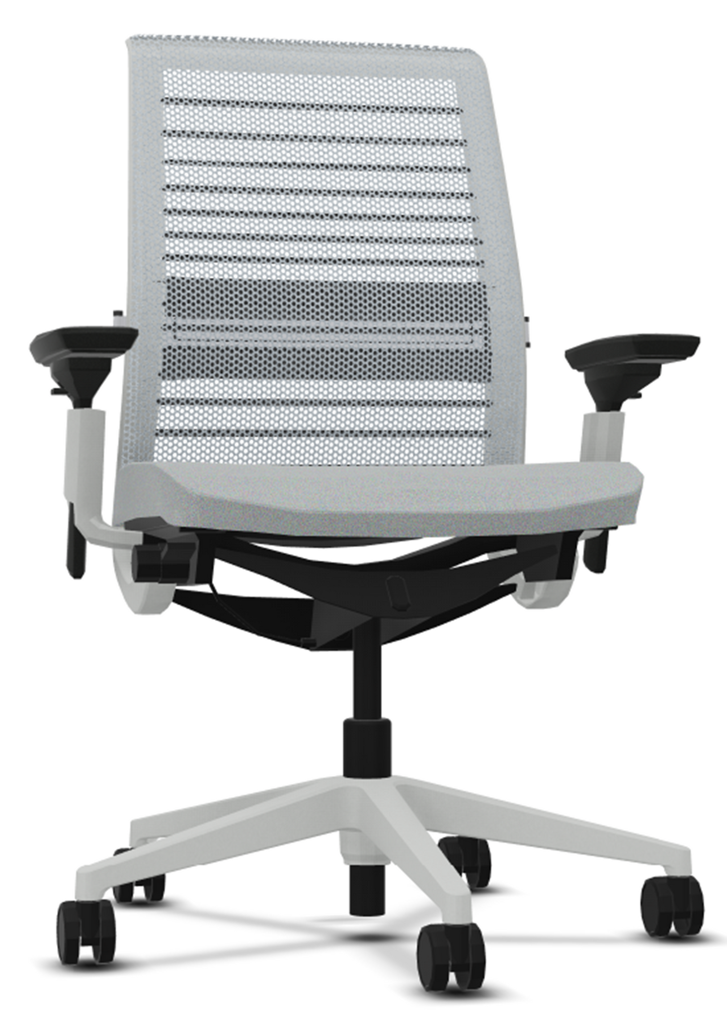 Steelcase THINK without headrest 3Dknit nickel/seagull SCTH3D-J544/7243