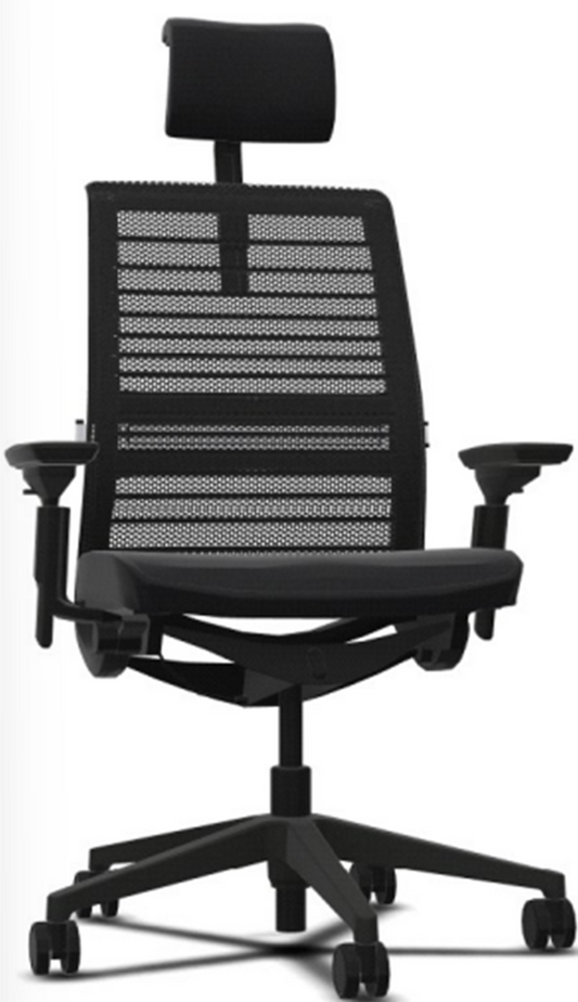 Steelcase THINK with headrest 3Dknit ebony/black SCTH3DHR-J501/6205