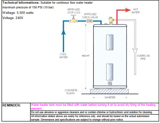 Rheem Storage Water Heater 82V66-2