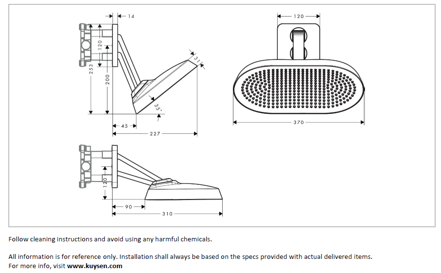 Axor  Showersphere overhead shower 39745.140