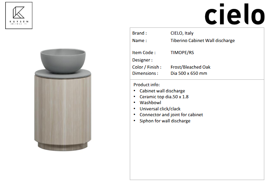 Cielo Tiberino Cabinet Wall Discharge