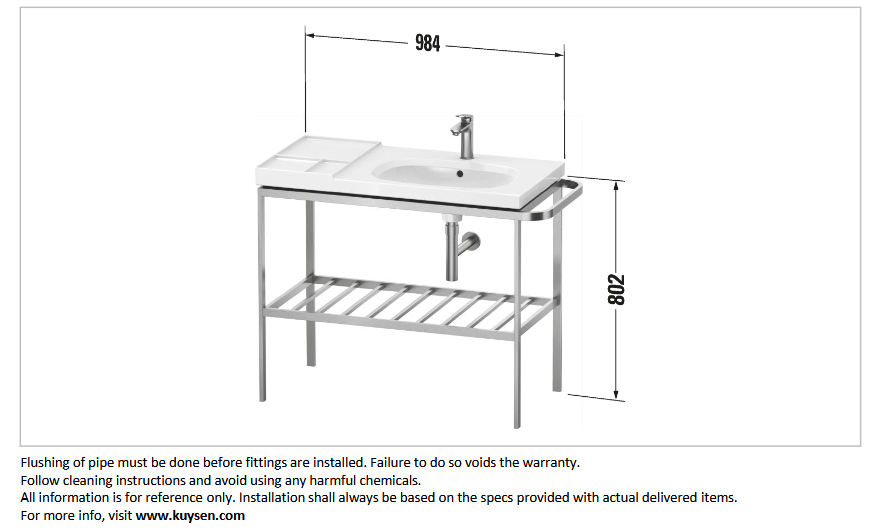 Duravit AURENA Metal Console, Right towel rail AU4587.07.0700 + 239110.AC00