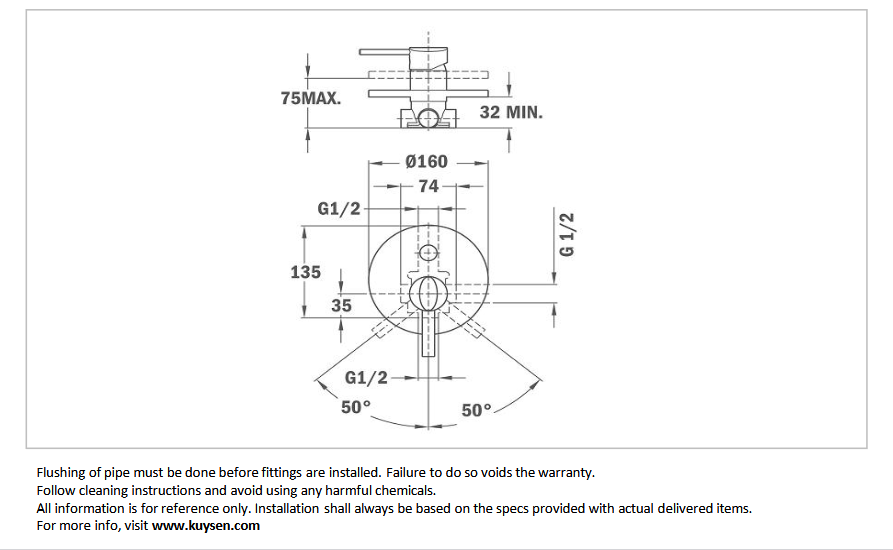 Teka ARES concealed bath/shower valve 23.171.0200