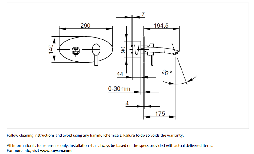 Frattini Brera Wall-mounted Basin Mixer 59034.00