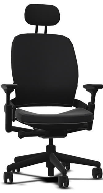 Steelcase LEAP with headrest  ebony/black SCLPHR-J501/BLK