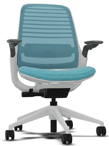 Steelcase SERIES1 without headrest 3Dknit lagoon/seagull KSS13D-K610/6053