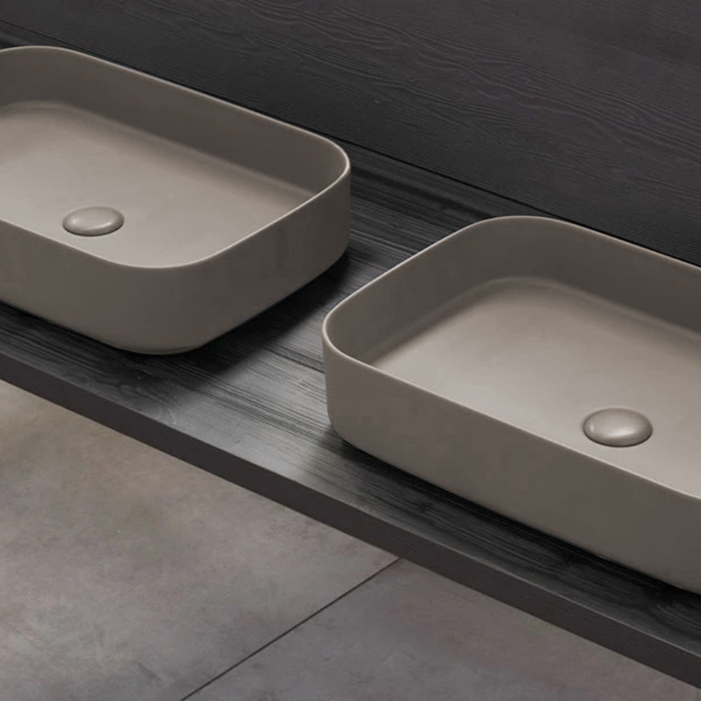 Cielo Shui Comfort Rectangular Washbasin Arenaria