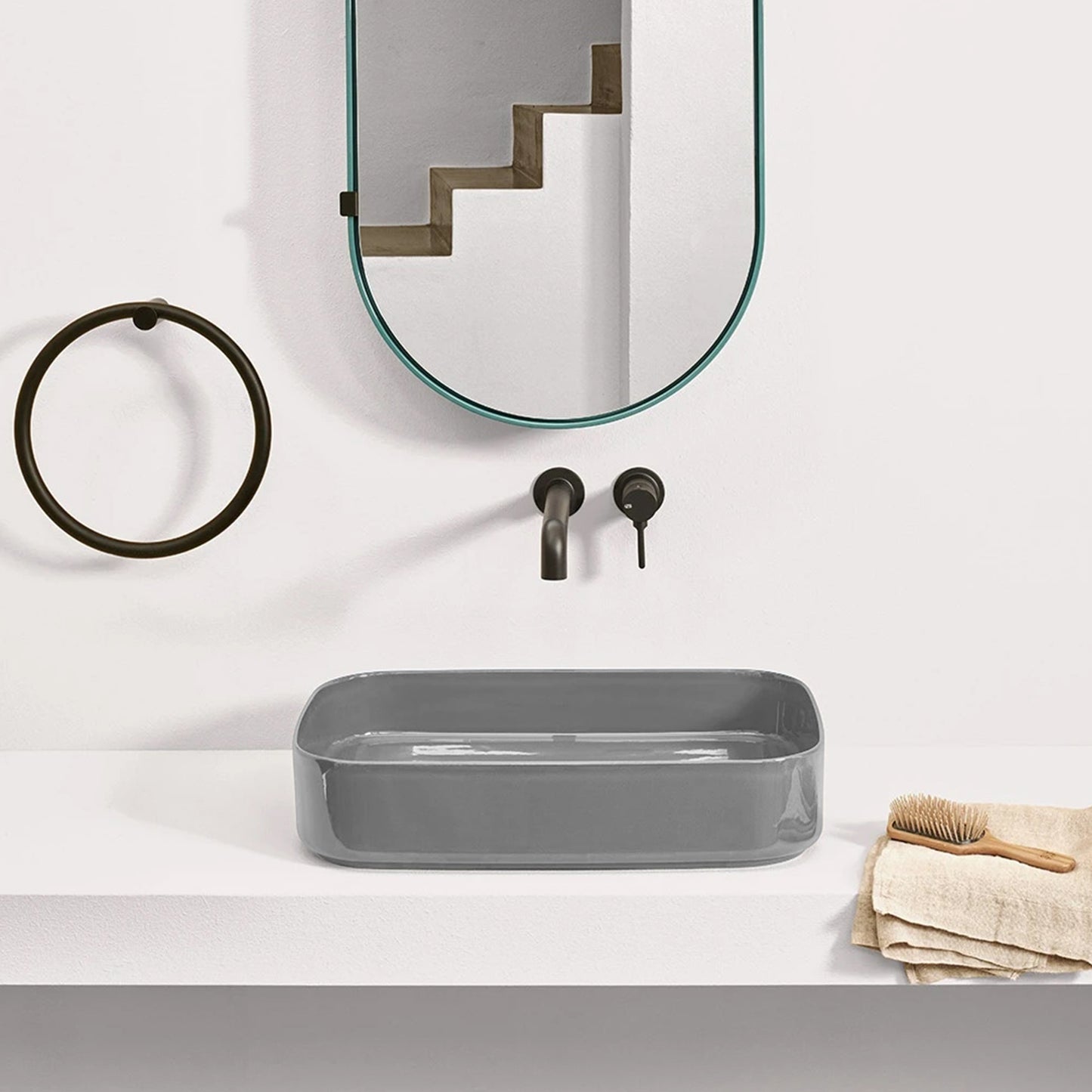 Cielo Shui Comfort Rectangular Washbasin Brina