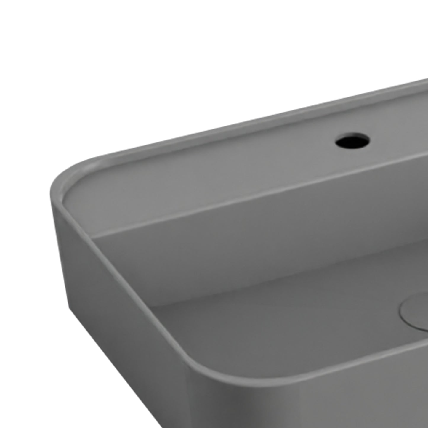 Cielo Shui Comfort Rectangular Washbasin with tap platform
