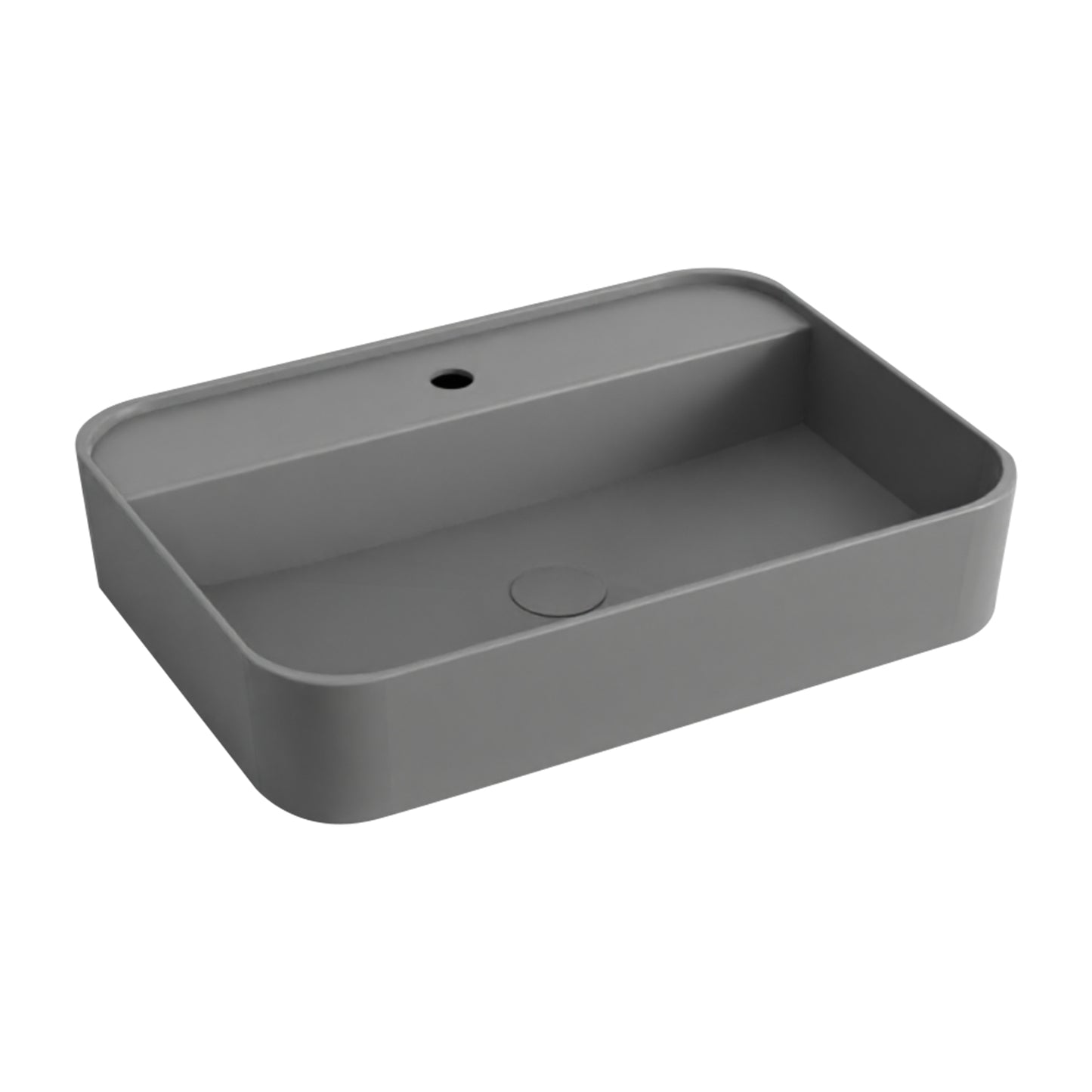 Cielo Shui Comfort Rectangular Washbasin with tap platform