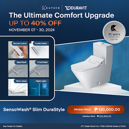 Duravit Durastyle 1-PC US Elongated Toilet + Sensowash Slim Shower Bidet 611200.00.2000300 + 215751.0083