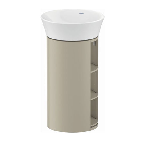 Duravit White Tulip vanity unit floorstand with washbasin taupe WT42390.6060