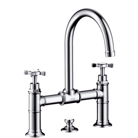 Axor Montreux 2-handle bridge high swivel C-spout basin mixer, Chrome 16510.000