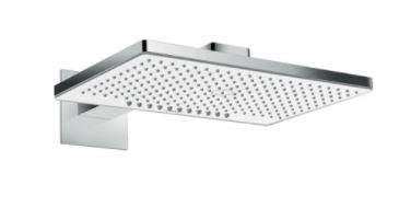 Hansgrohe Rainmaker Select 460 2jet EcoSmart overhead shower with wall arm 24015.400.