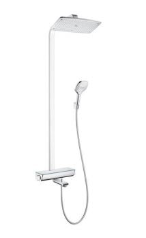 Hansgrohe Raindance Select E360 1jet with bath thermostat shower pipe 27113.000