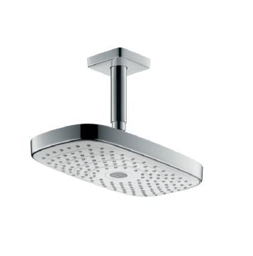 Hansgrohe RD Select E300 2jet overhead shower with  ceiling connector 27384.400