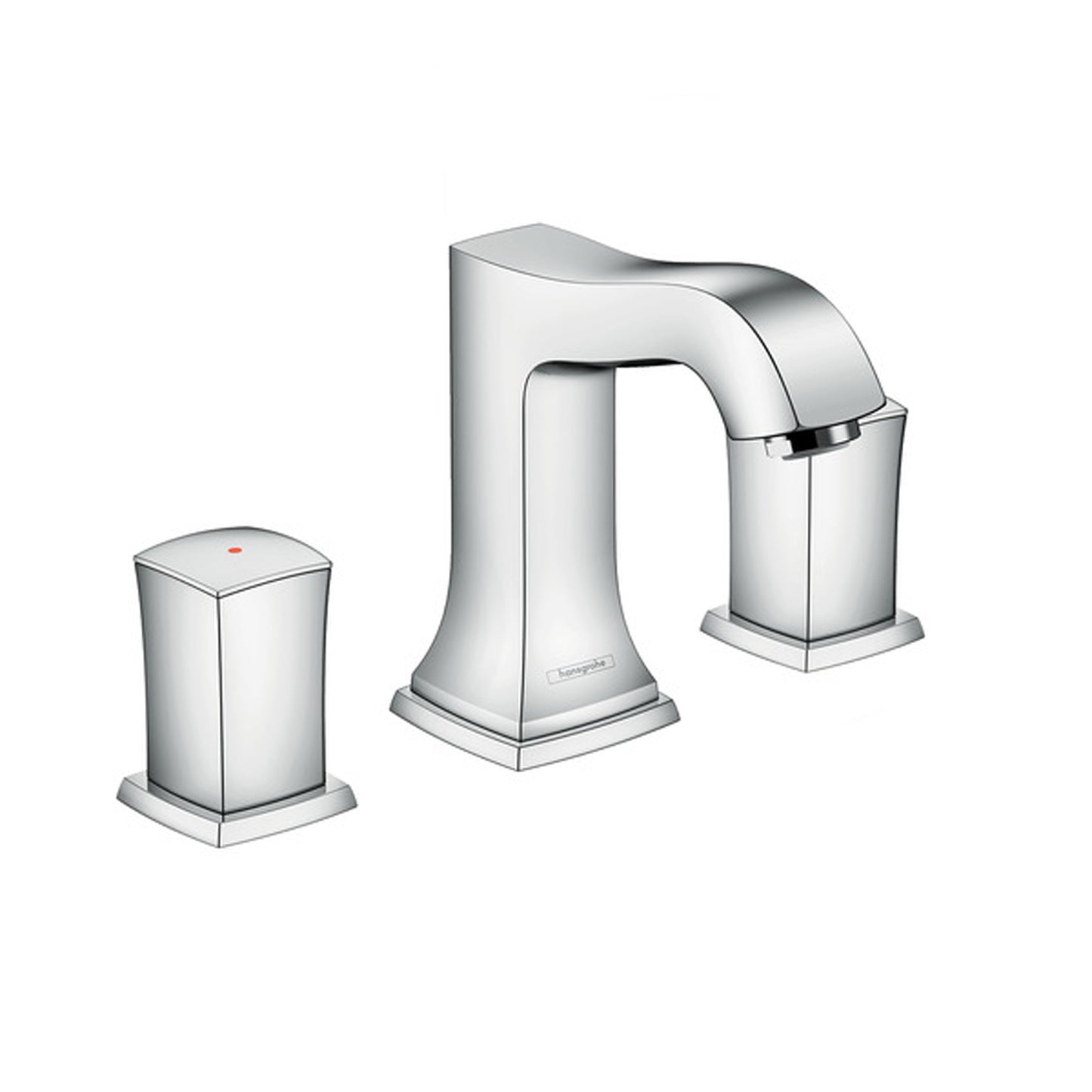 Hansgrohe Metropol Classic 3Hole Basin mixer 110 zero handle with pull rod waste set 31304.000