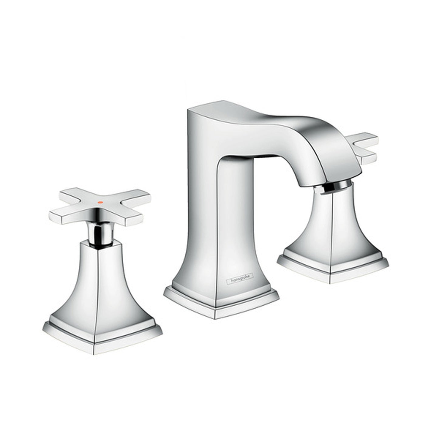 Hansgrohe Metropol Classic 3Hole Basin mixer 110 cross handle with pull rod waste set 31306.000