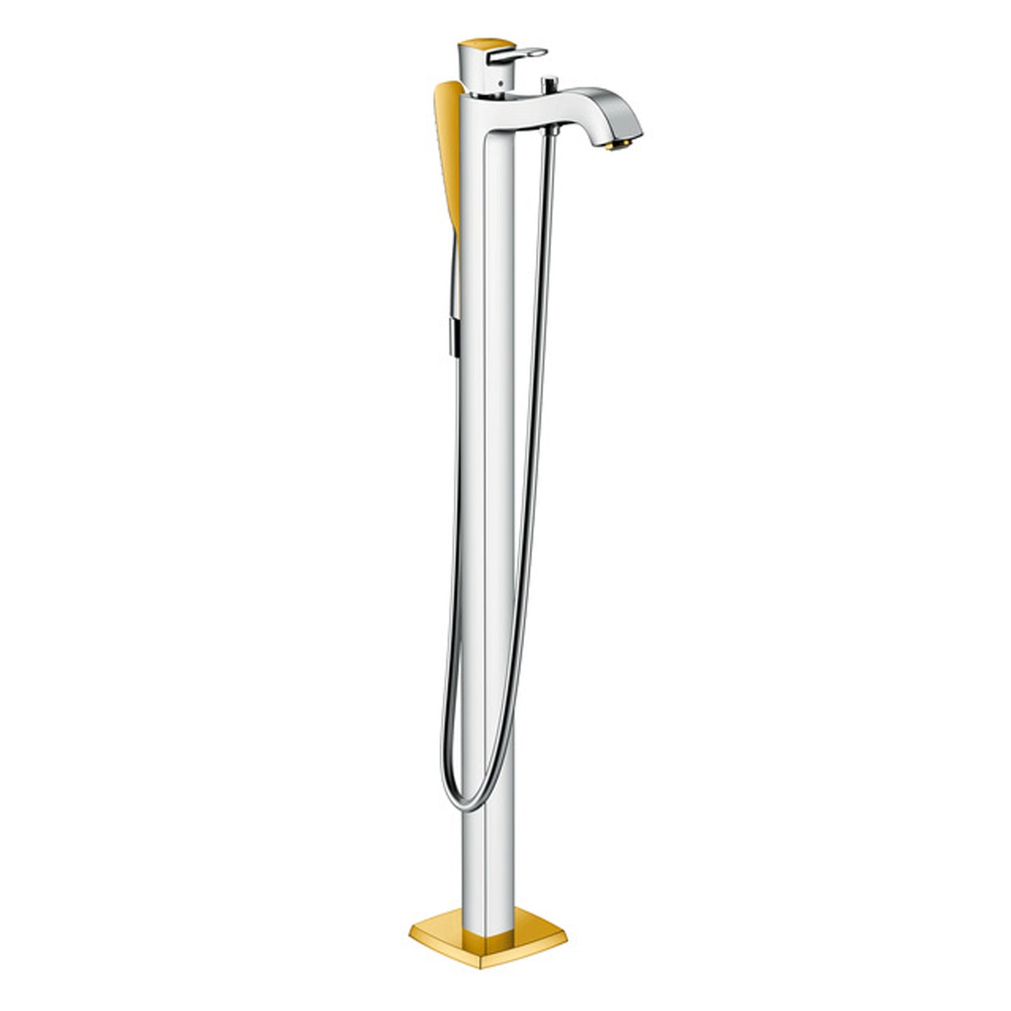 Hansgrohe Metropol Classic Floor mounted tub mixer with handshower with 10452.180 basic set 31445.090