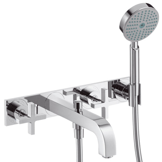 Axor Citterio Finish set for 2-handle wall mounted bath/shower mixer, Chrome 39441.000.