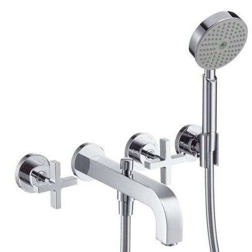 Axor Citterio Finish set for 2-handle wall mounted bath/shower mixer, Chrome  39447.000
