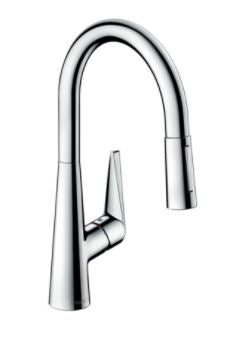 Hansgrohe Talis S 200 Sink mixer with laminar & shower pull-out sprays 72813.000