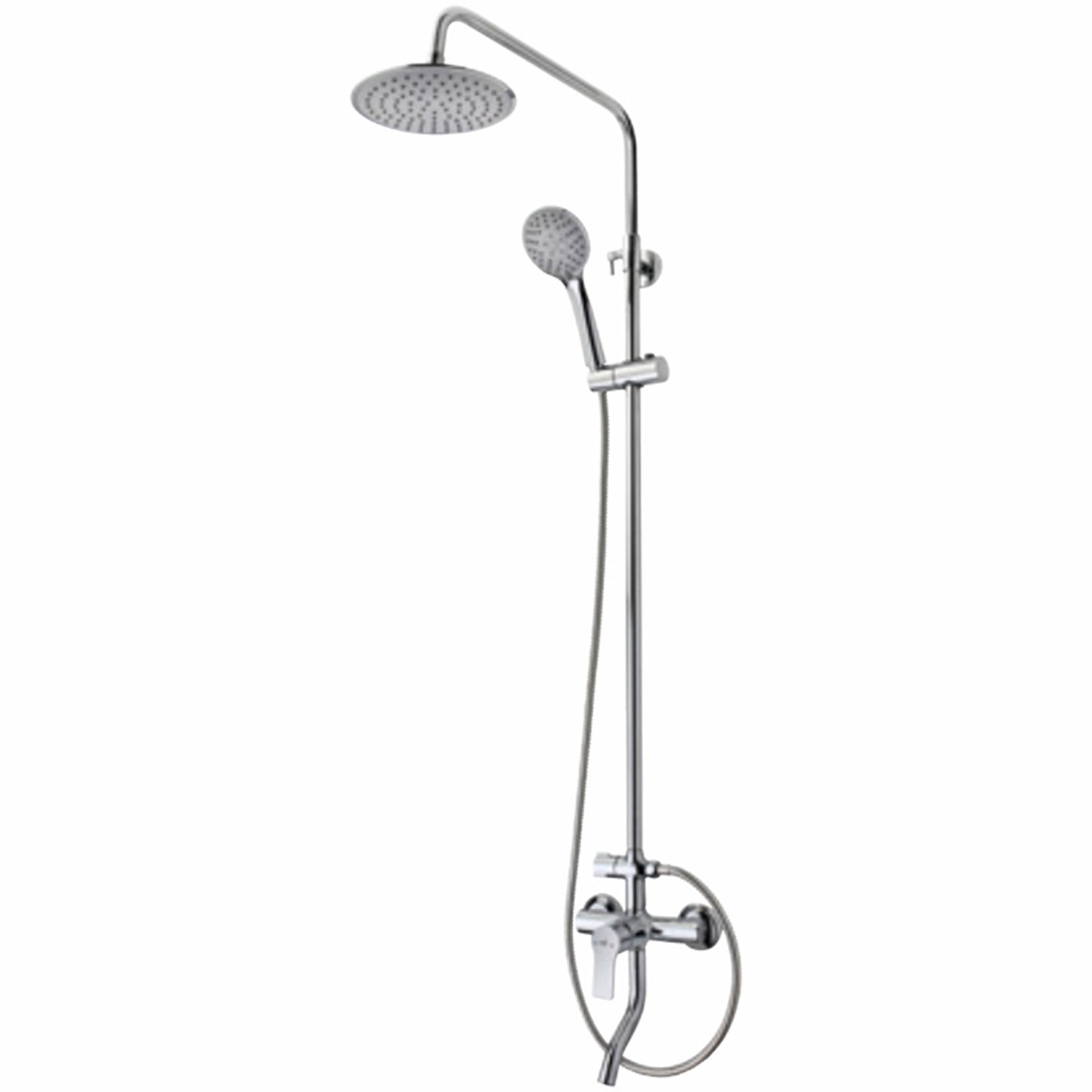 Teka Manacor/Exposed Shower Pipe with Overhead Shower and Spout 84.198.1200