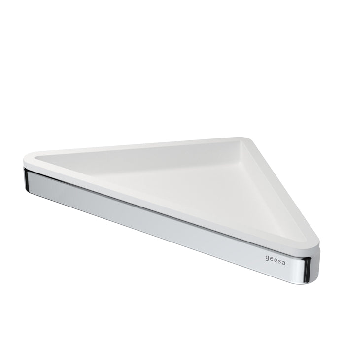 Geesa Frame Corner Shelf with White Inlay 8803-02